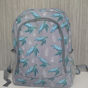 Gray Turtle Print Backpack